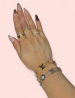 Load image into Gallery viewer, Luxury LV Stainless Steel: Silver &amp; Gold
