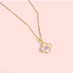 Load image into Gallery viewer, Crystal Flor Stainless Steel Necklaces: Black, Purple, Green, Red, Pink
