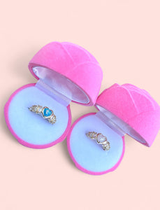 Aquamarine Gold Plated Adjustable Ring
