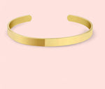 Load image into Gallery viewer, Gold Bangle Bracelet Stainless Steel

