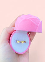 Load image into Gallery viewer, Lilac Gold Plated Adjustable Ring
