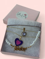 Load image into Gallery viewer, Lilac Necklace Set
