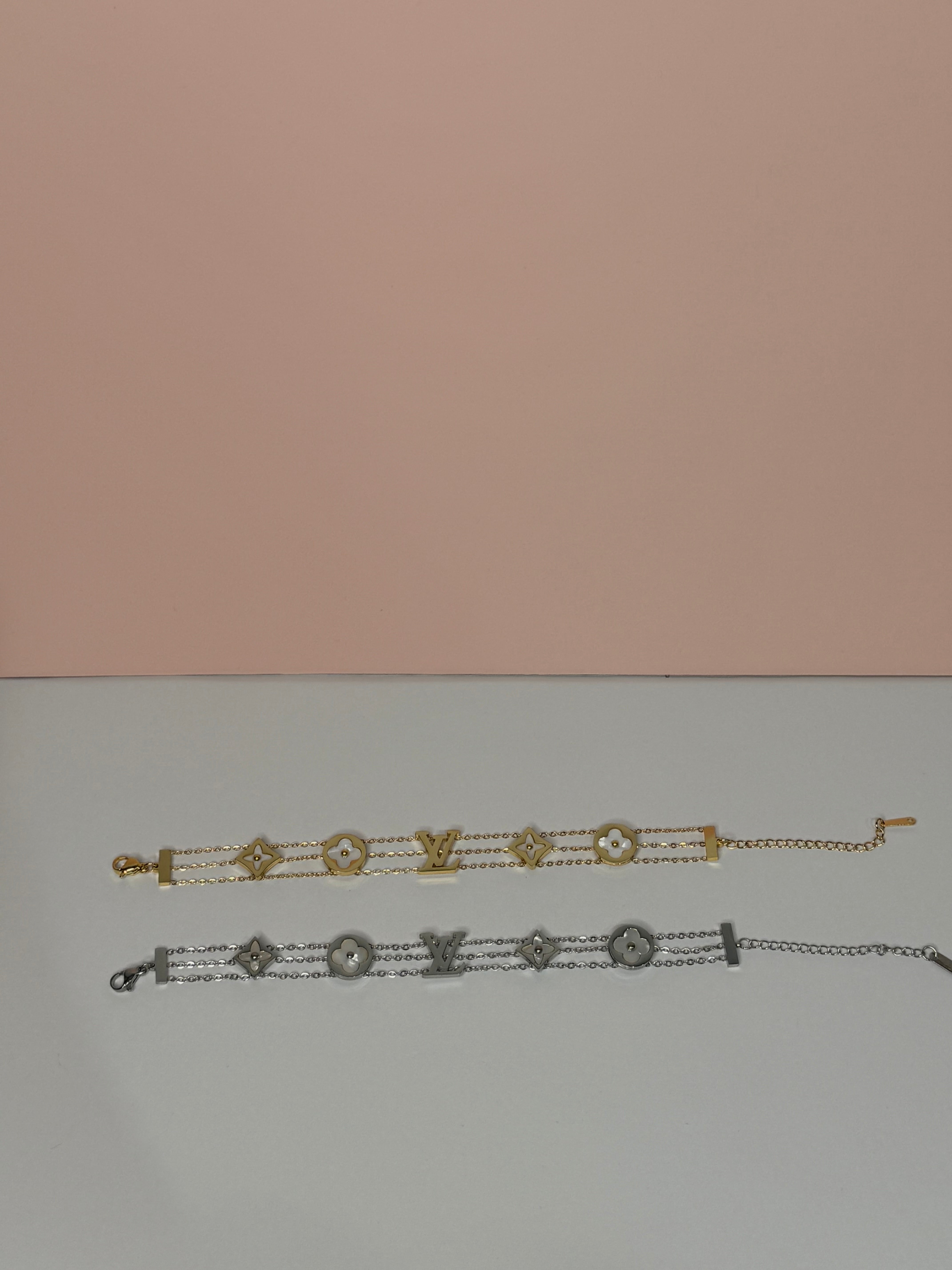 Luxury LV Stainless Steel: Silver & Gold