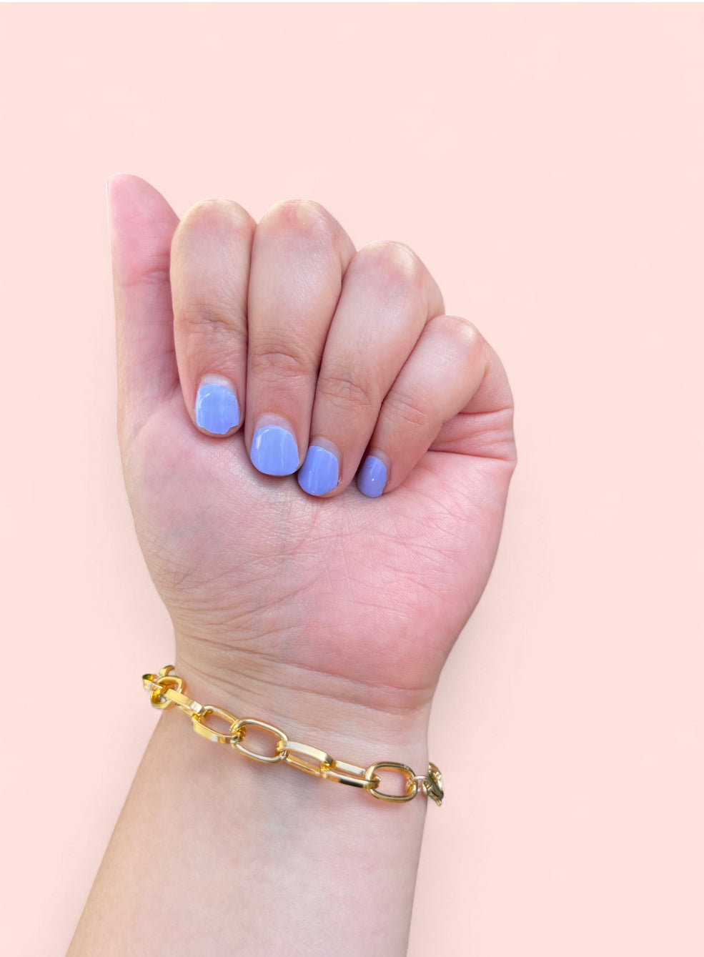 Gold Bracket Chain Bracelet