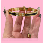 Load image into Gallery viewer, LV Zircon Monogram Bangle Stainless Steel Bracelet
