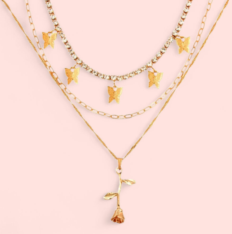 Your Lovely Gold Plated Necklace Set