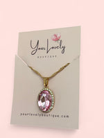 Load image into Gallery viewer, Rosie Gold Plated Stainless Steel Necklace
