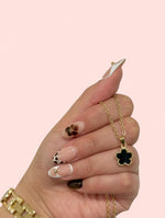 Load image into Gallery viewer, Black Clover Necklace Stainless Steel

