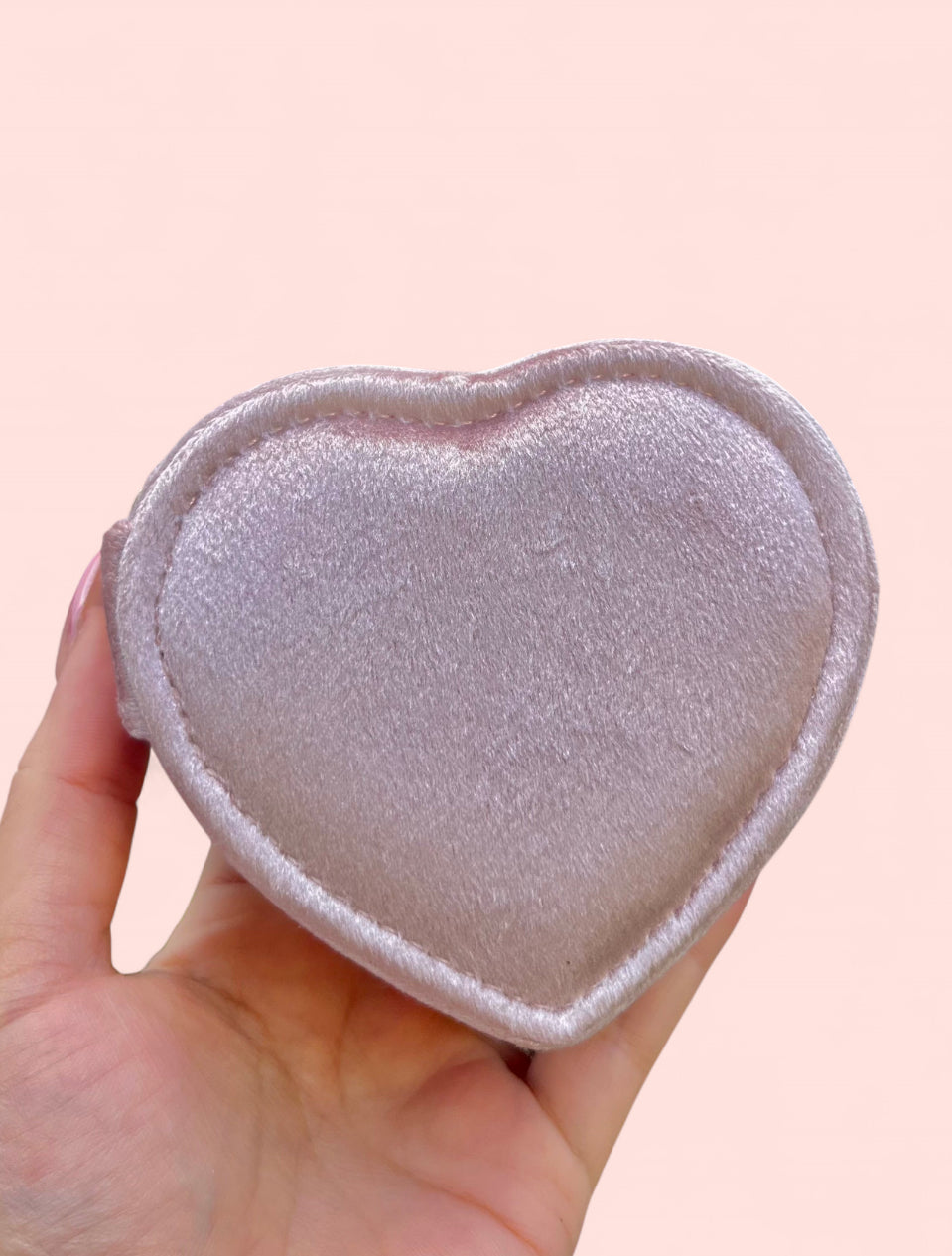 Heart Shaped Jewelry Velvet Box