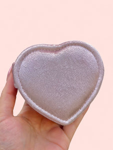 Heart Shaped Jewelry Velvet Box