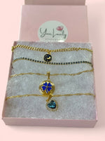 Load image into Gallery viewer, Midnight Blue Necklace Set
