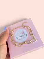 Load image into Gallery viewer, Infinity Chain Bracelet Gold Plated
