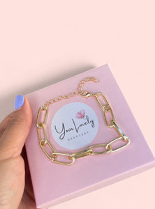 Infinity Chain Bracelet Gold Plated