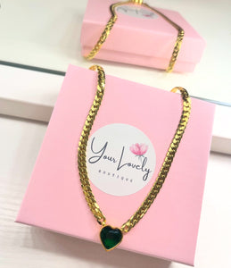 Corazón Verde Necklace