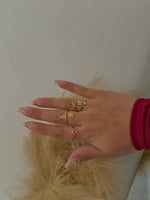 Load image into Gallery viewer, Mini Cross Adjustable Ring Stainless Steel

