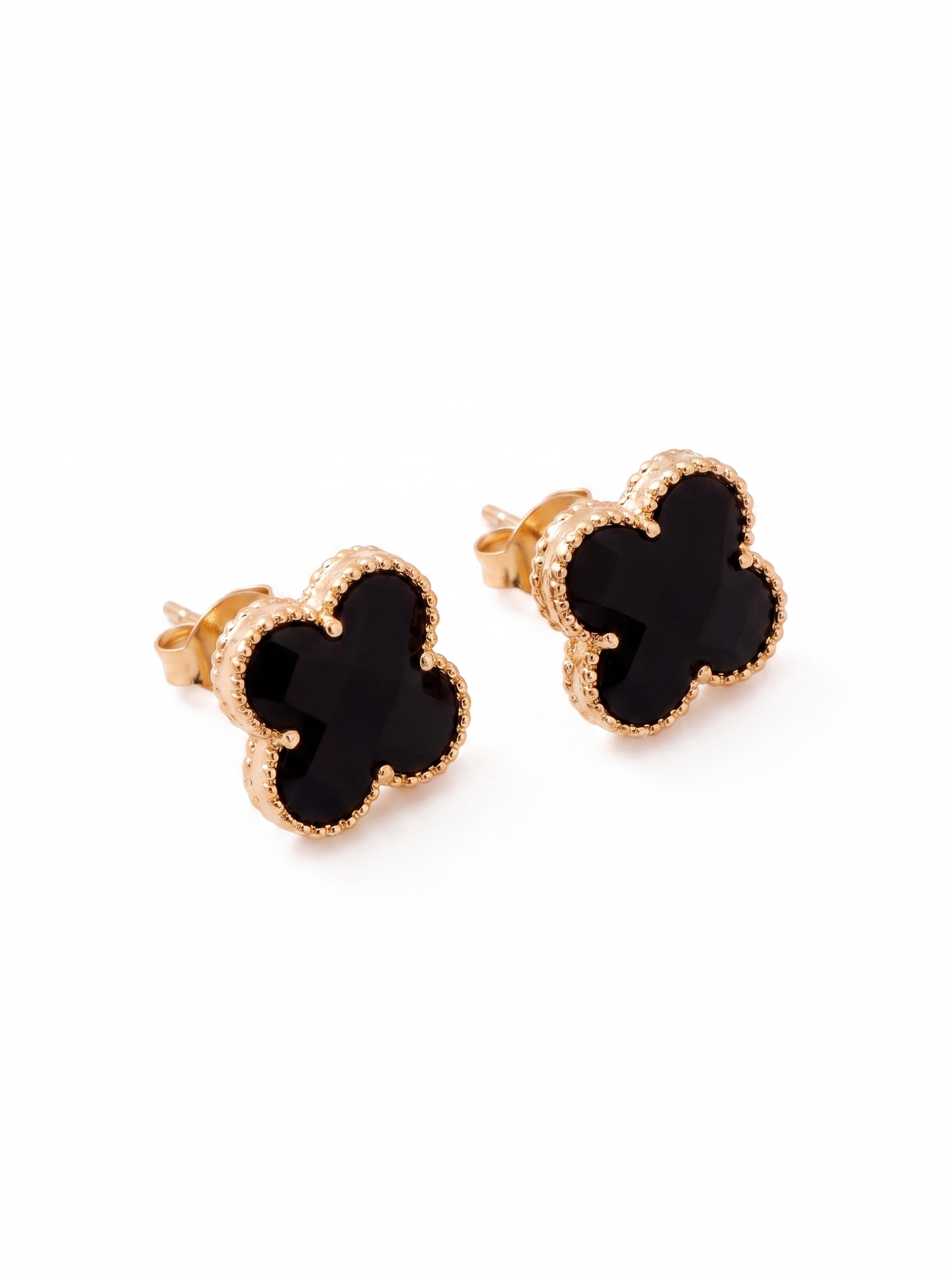 Brown Enamel Clover Jewelry