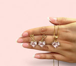 Load image into Gallery viewer, Dainty Pink Heart (Necklace and Earrings)
