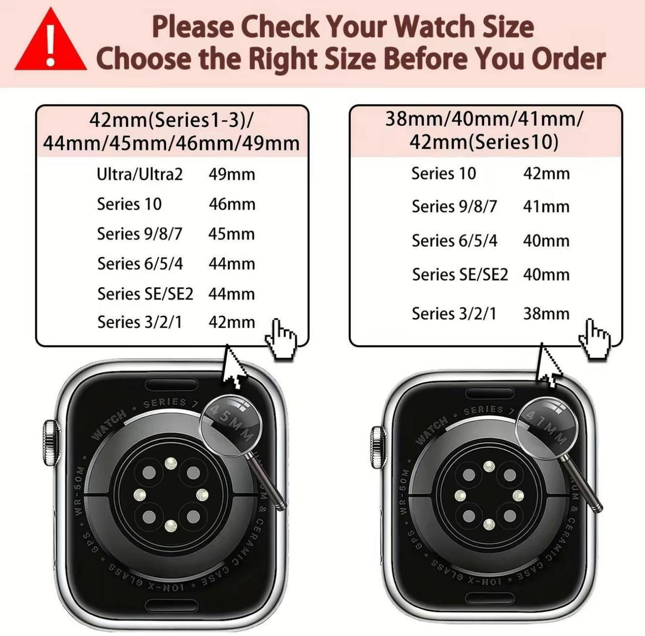 Apple Watch Band Gold Clover Stainless Steel: Black, White, and Pink