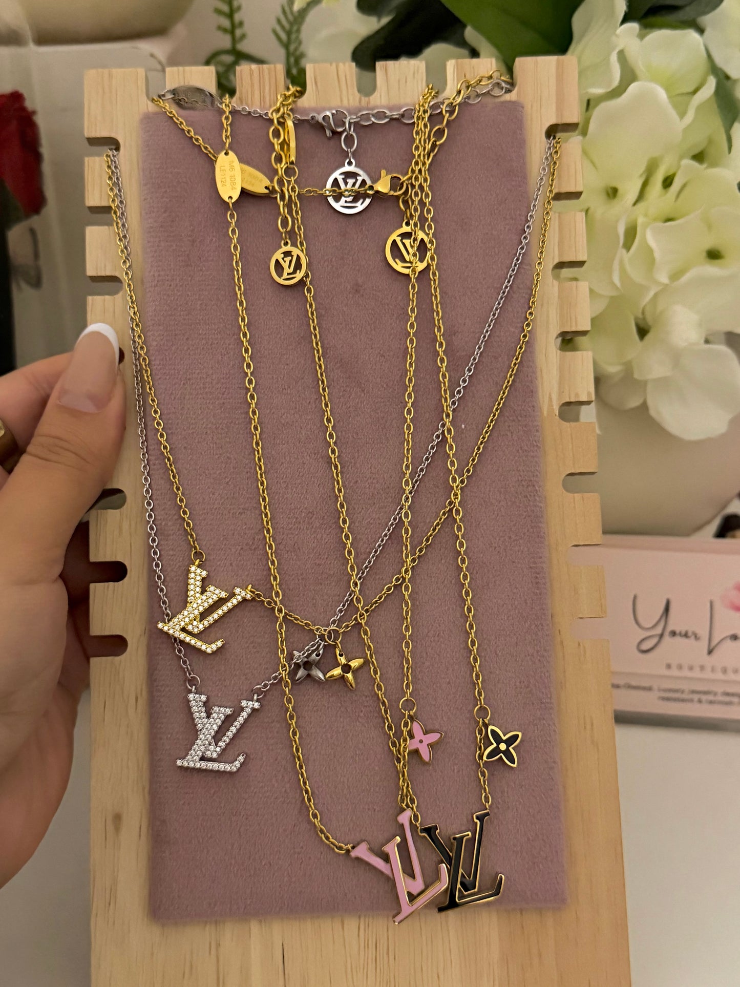 Lucky Silver Stainless Steel Necklace