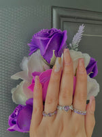 Load image into Gallery viewer, Purple Icy Silver Ring
