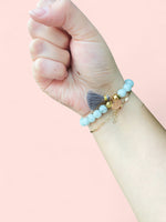 Load image into Gallery viewer, Handmade Bead Bracelets (Charms, Quartz)
