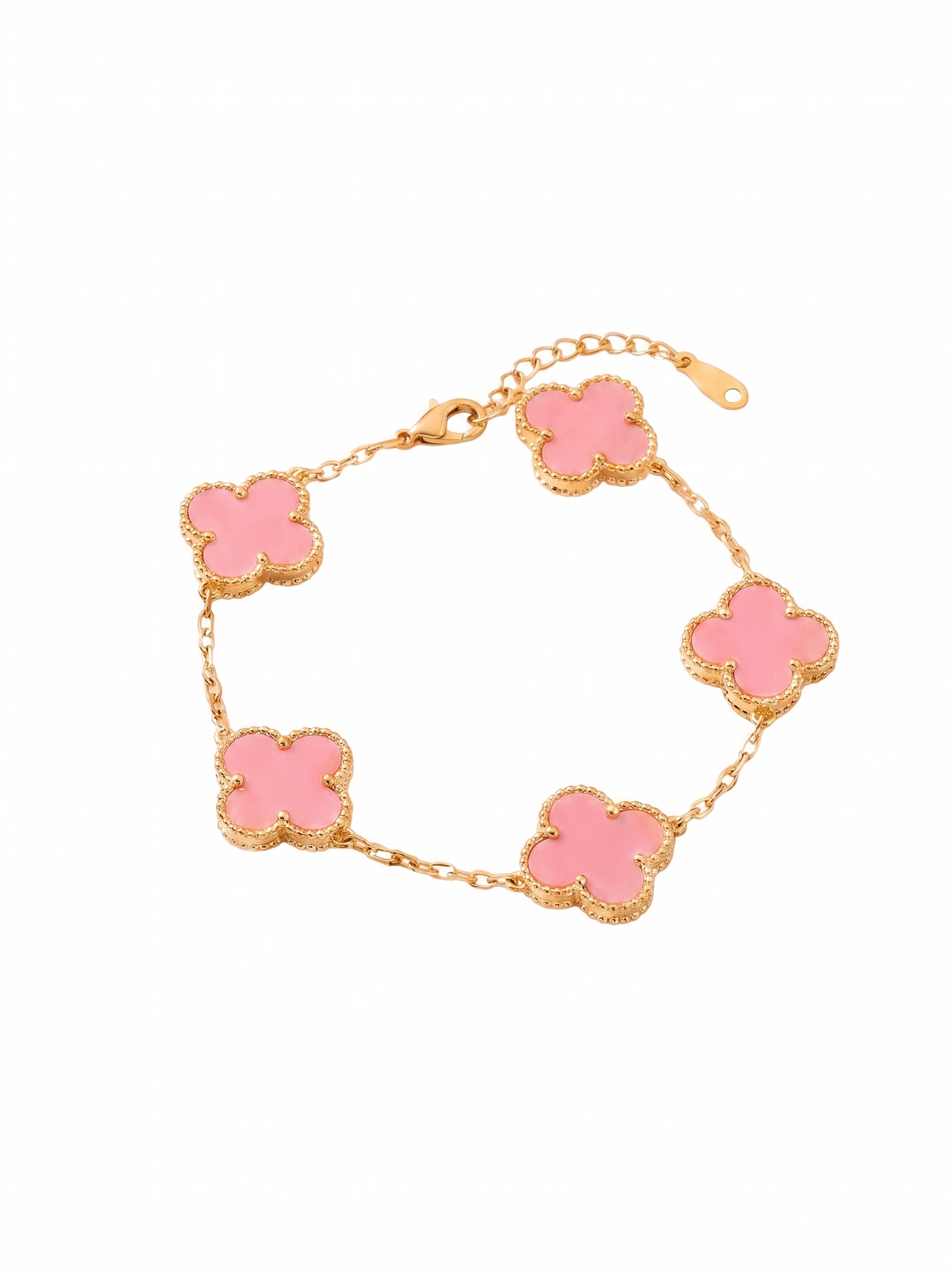 Coral Pink Clover Jewelry