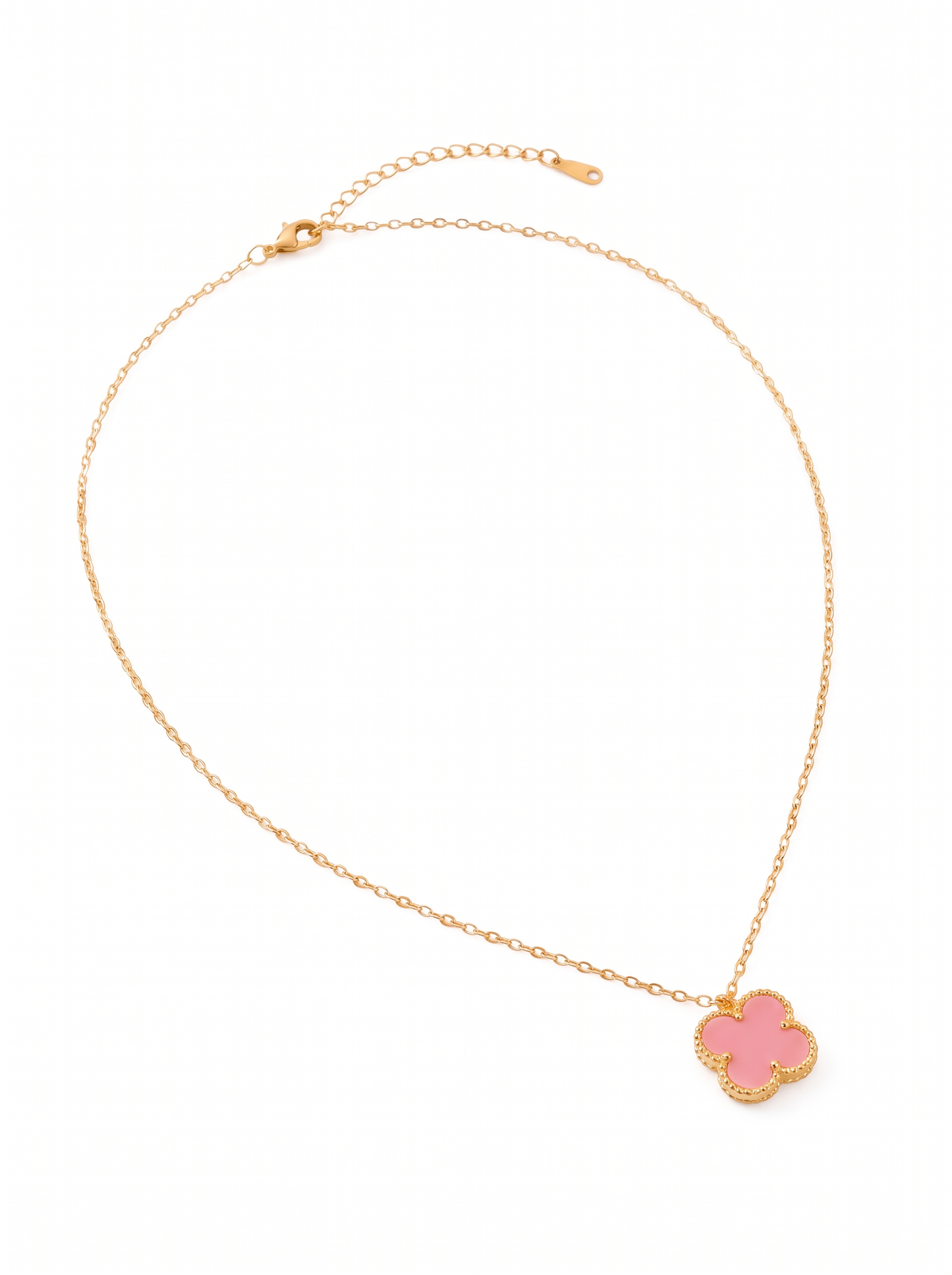 Coral Pink Clover Jewelry