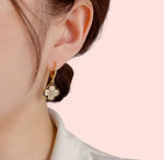 Load image into Gallery viewer, Dainty Clover Hoop Stainless Steel Earrings
