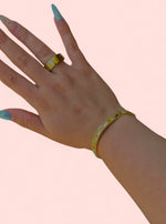 Load image into Gallery viewer, Golden Clover Luxe Bracelet Sterling Silver
