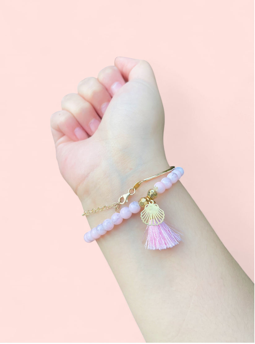 Handmade Bead Bracelets (Charms, Quartz)