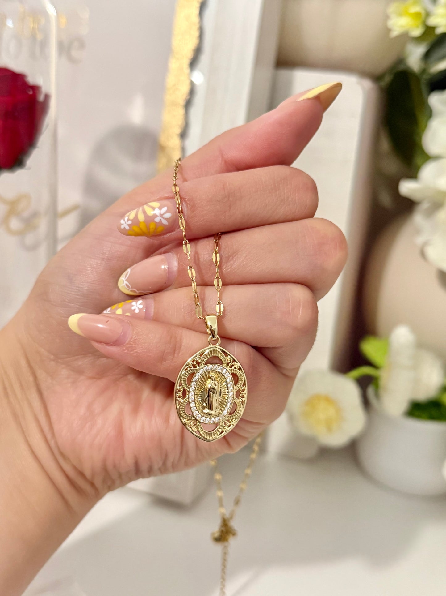 Virgin Mary Necklaces Stainless Steel
