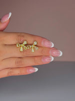 Load image into Gallery viewer, 18k Gold Plated Bow Stainless Steel Earrings
