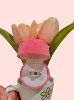 Load image into Gallery viewer, Jade Gold Plated Adjustable Ring
