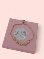 Load image into Gallery viewer, Gold Flower Bracelet 18k Gold Plated
