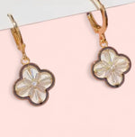 Load image into Gallery viewer, Dainty Clover Hoop Stainless Steel Earrings

