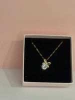 Load image into Gallery viewer, 18k Gold Plated Bow Stainless Steel Necklace
