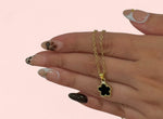 Load image into Gallery viewer, Black Clover Necklace Stainless Steel
