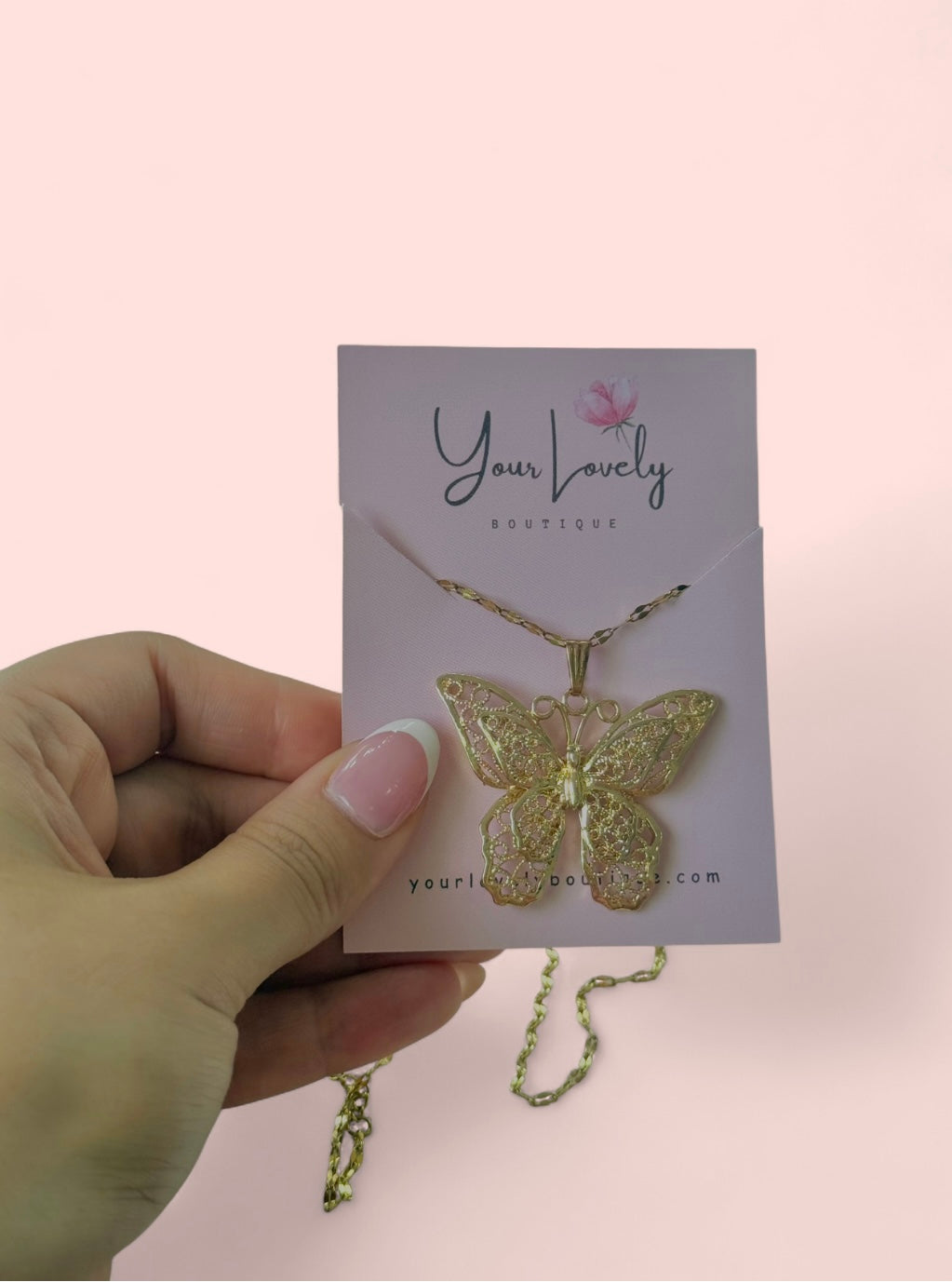 Butterfly Pendant Necklace