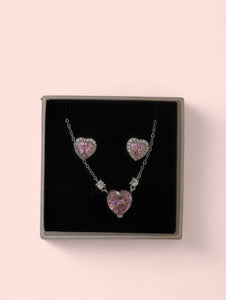 Beauty Set (Necklace and Earrings) Sterling Silver 925