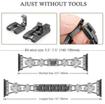 Load image into Gallery viewer, Apple Watch Band Gold Clover Stainless Steel: Black, White, and Pink
