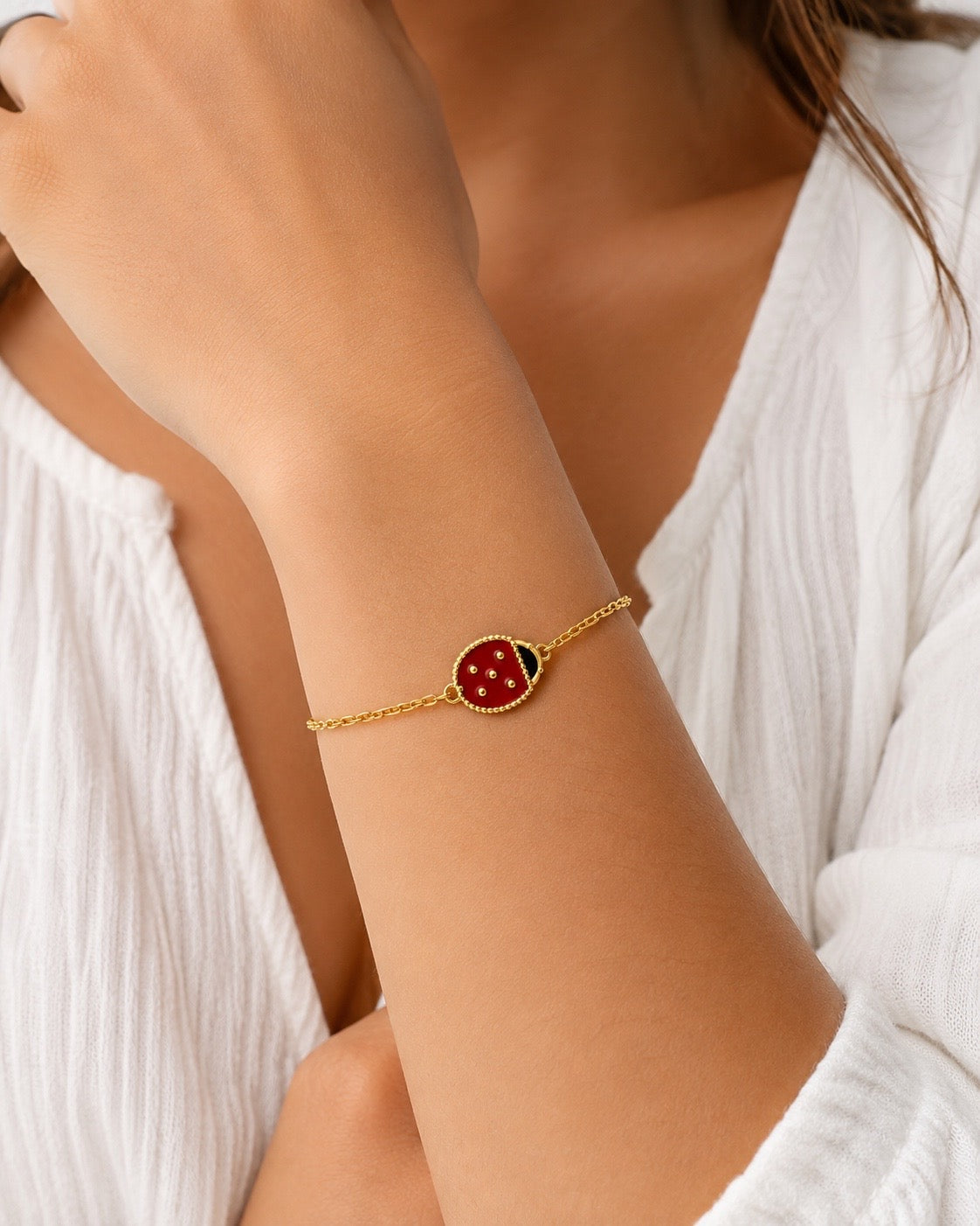 Luxe Ladybug Bracelet