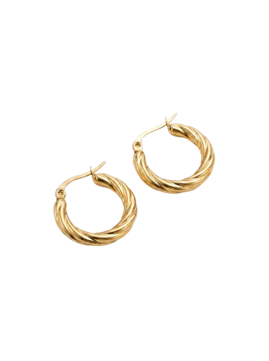 Golden Twist Earrings