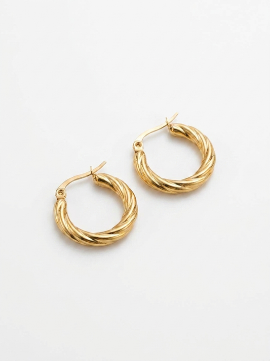 Golden Twist Earrings
