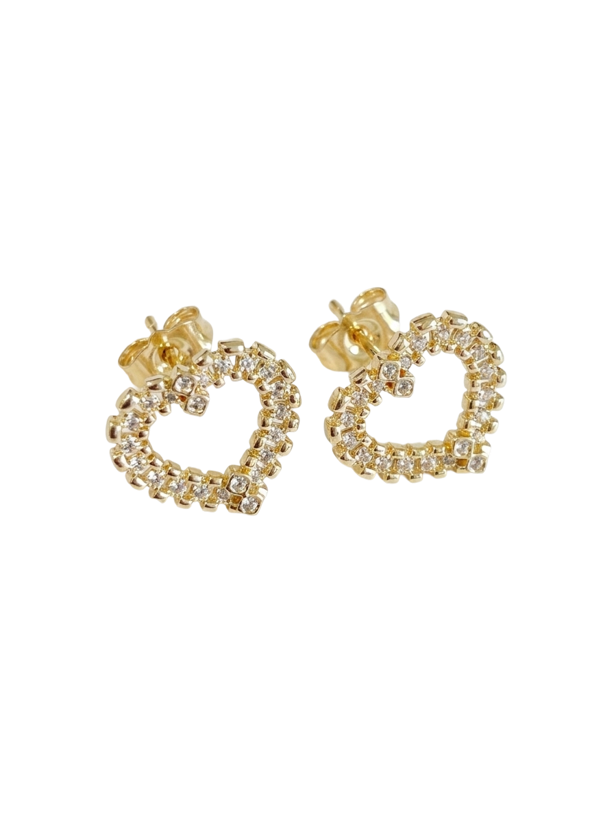 Hollow Heart Earrings