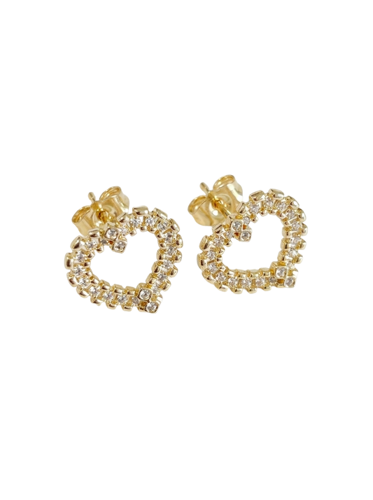 Hollow Heart Earrings