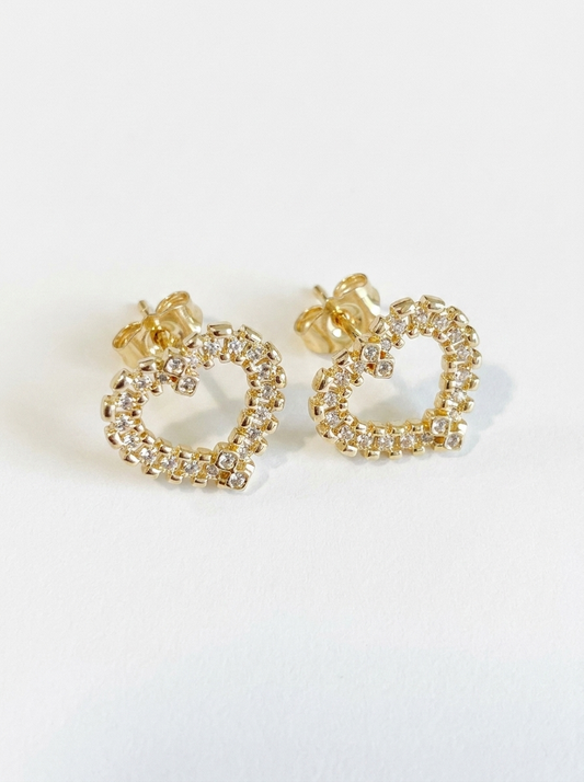 Hollow Heart Earrings