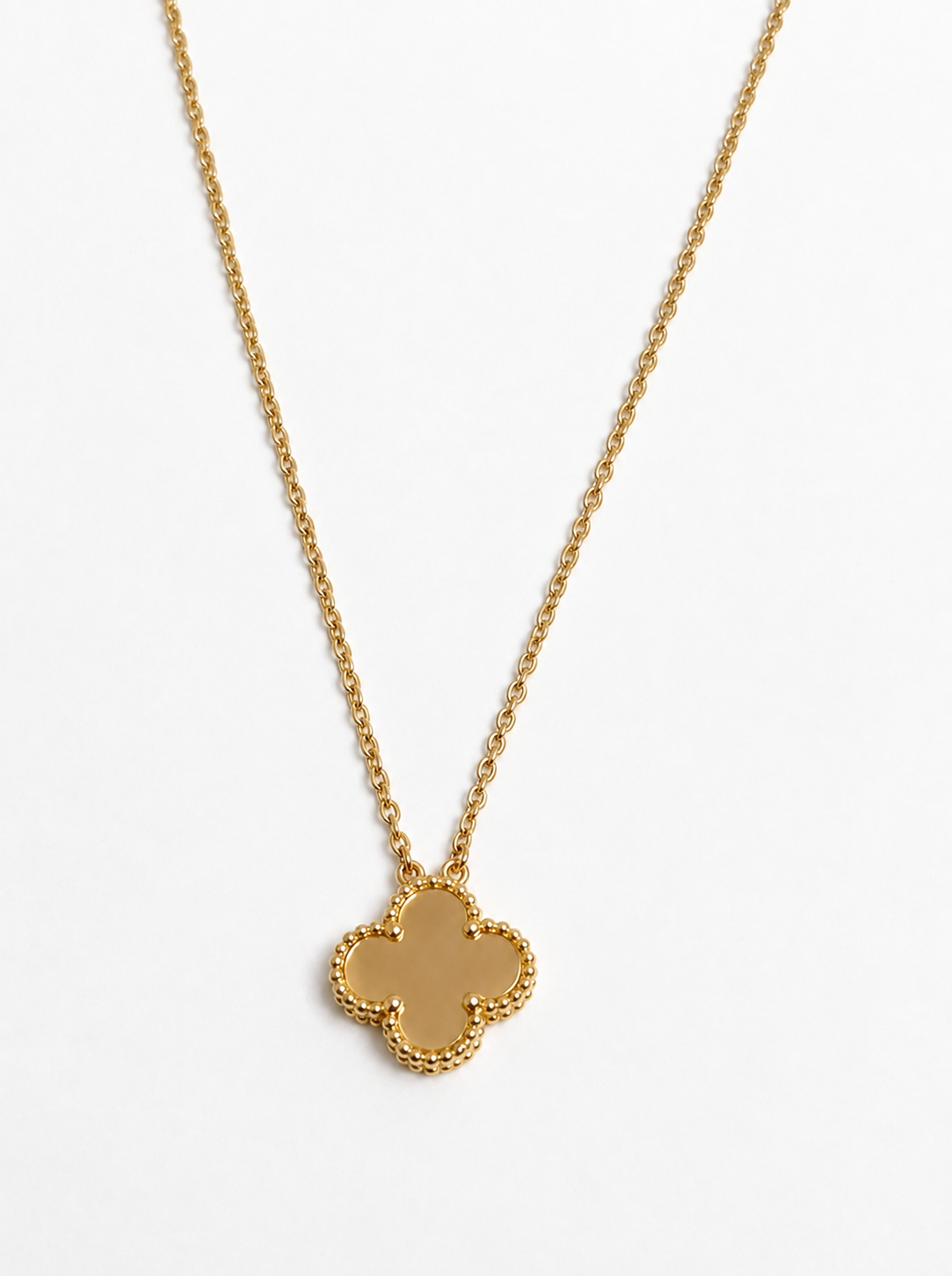 Mocha Brown & Gold Rhinestone Clover Jewelry