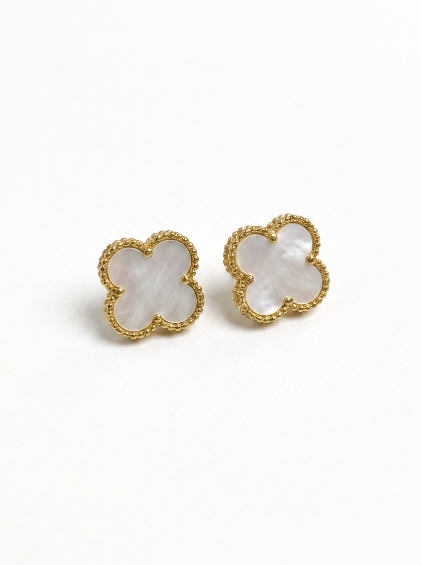 Mother Of Pearl White Clover Jewelry