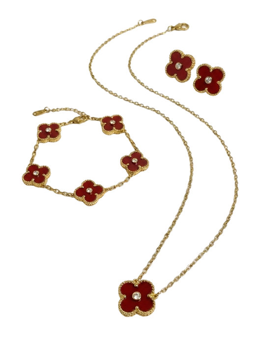 Red Mini Clover Set