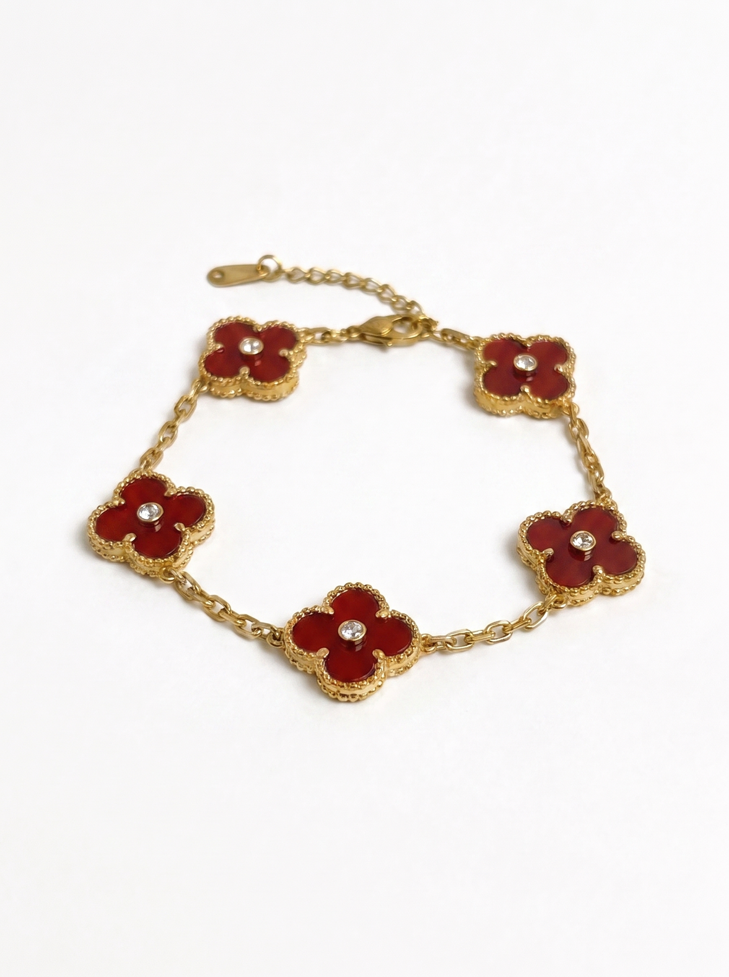 Red Mini Clover Jewelry